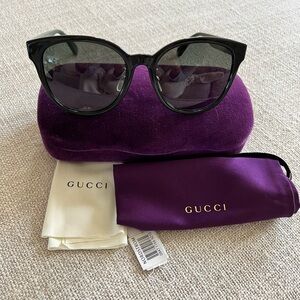 Gucci 56mm round sunglasses